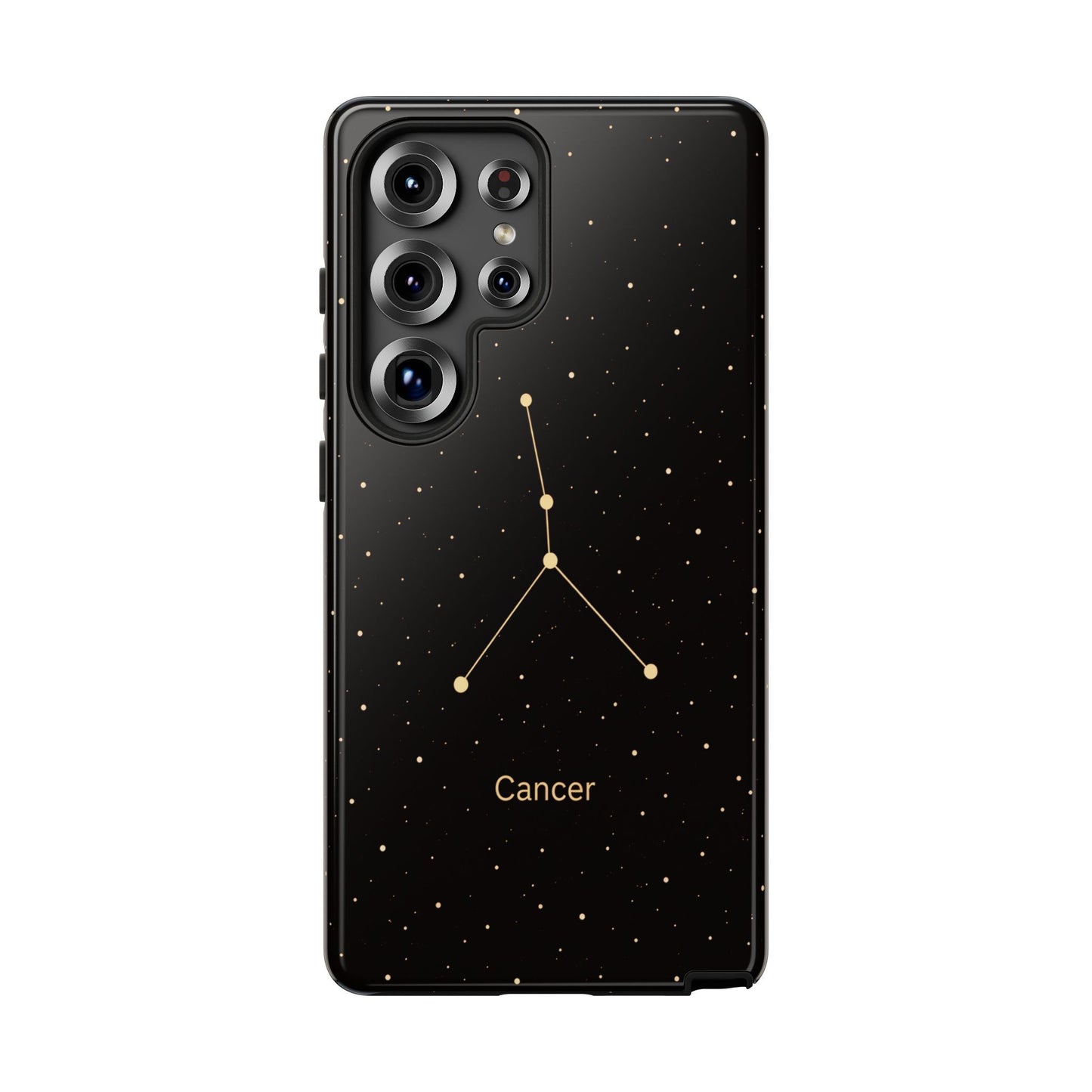 Cancer Zodiac Constellation Phone Case – Luxe Gold Celestial Cover