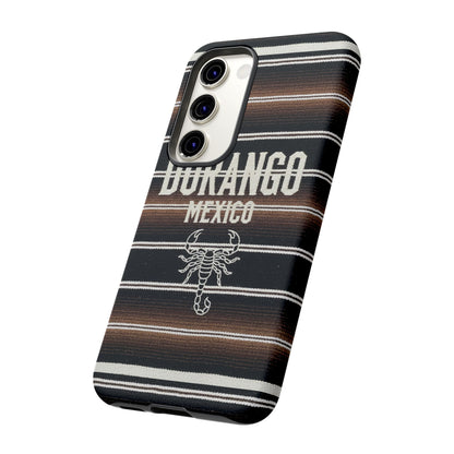 Durango Mexico Phone Case | Serape Scorpion Western Design | Mexican Heritage Tough Case for iPhone & Samsung