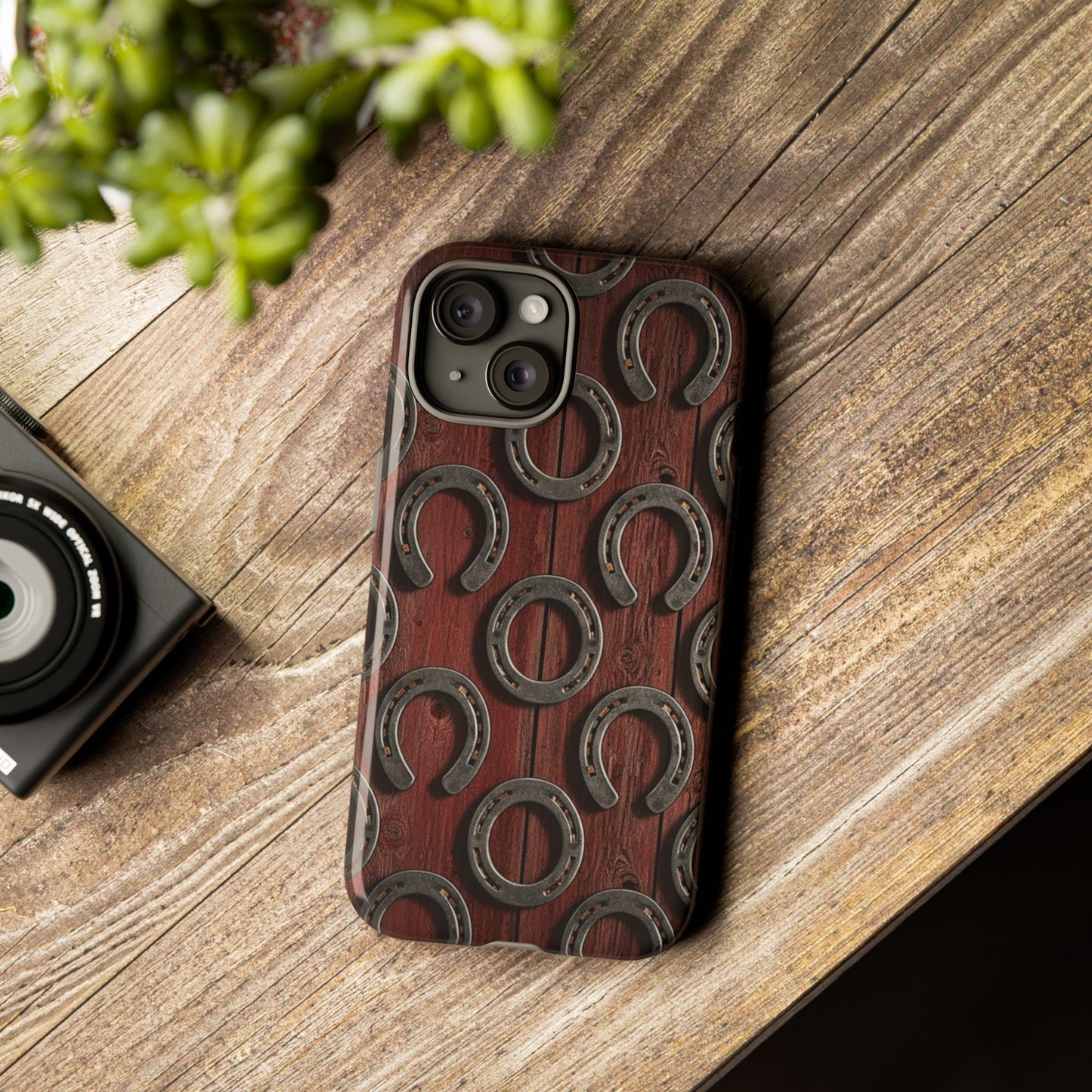 Rustic Horseshoe Western Phone Case – Cowboy Country Ranch Tough Case