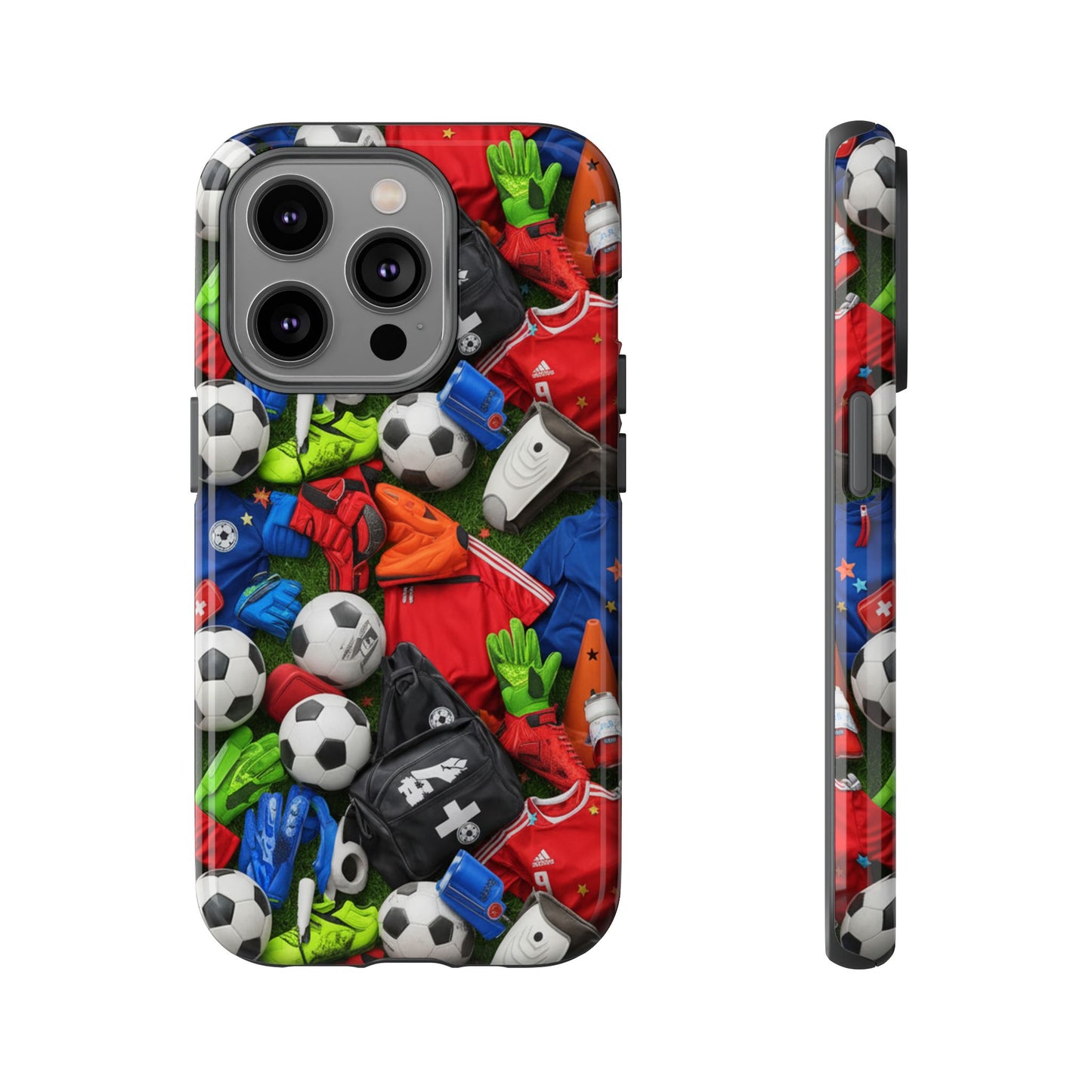 Soccer Ball Pattern Phone Case – Sports Fan Tough Protective Game Day Case