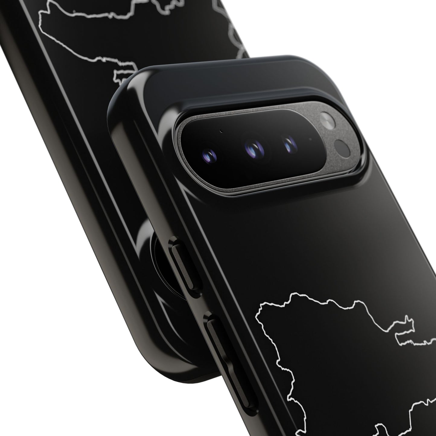 Dominican Republic Outline Phone Case – Minimal Country Map Tough Case (iPhone, Samsung, Pixel)
