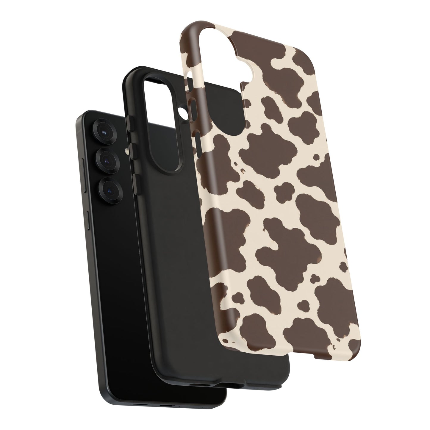 Western Cow Print Tough Phone Case for iPhone Samsung Galaxy Pixel