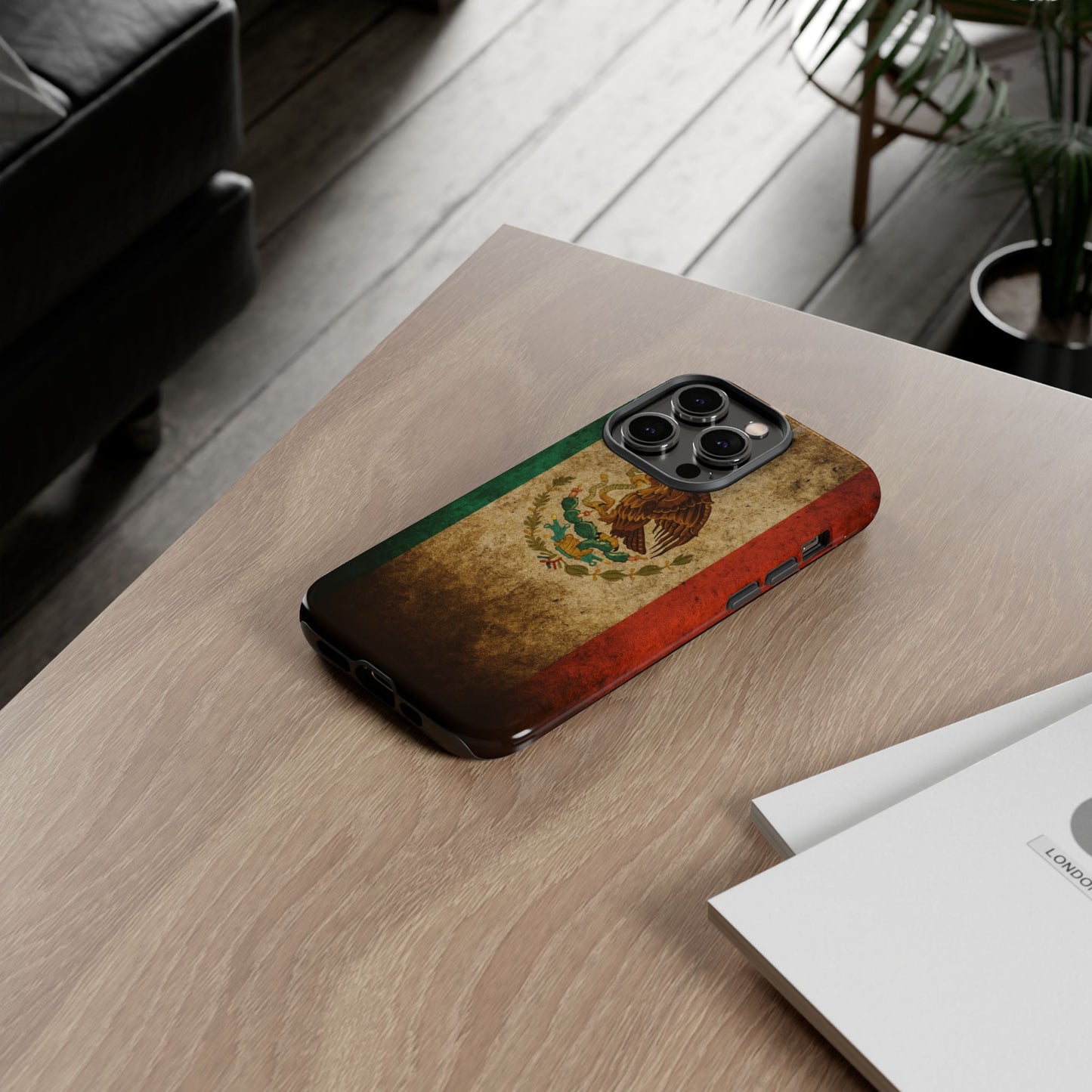 Vintage Mexico Flag Phone Case – Mexican Pride Grunge Flag Aesthetic Tough Case