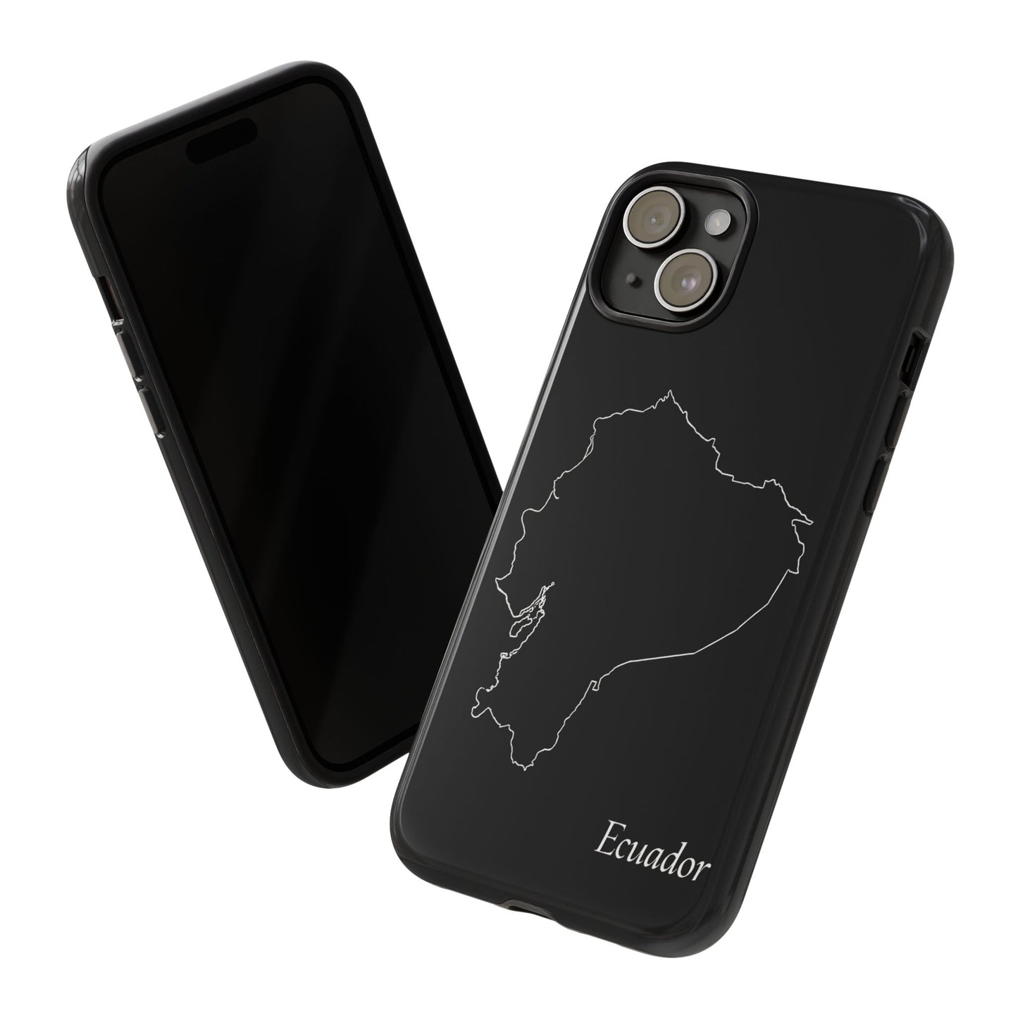Ecuador Outline Phone Case – Minimal Country Map Tough Case (iPhone, Samsung, Pixel)