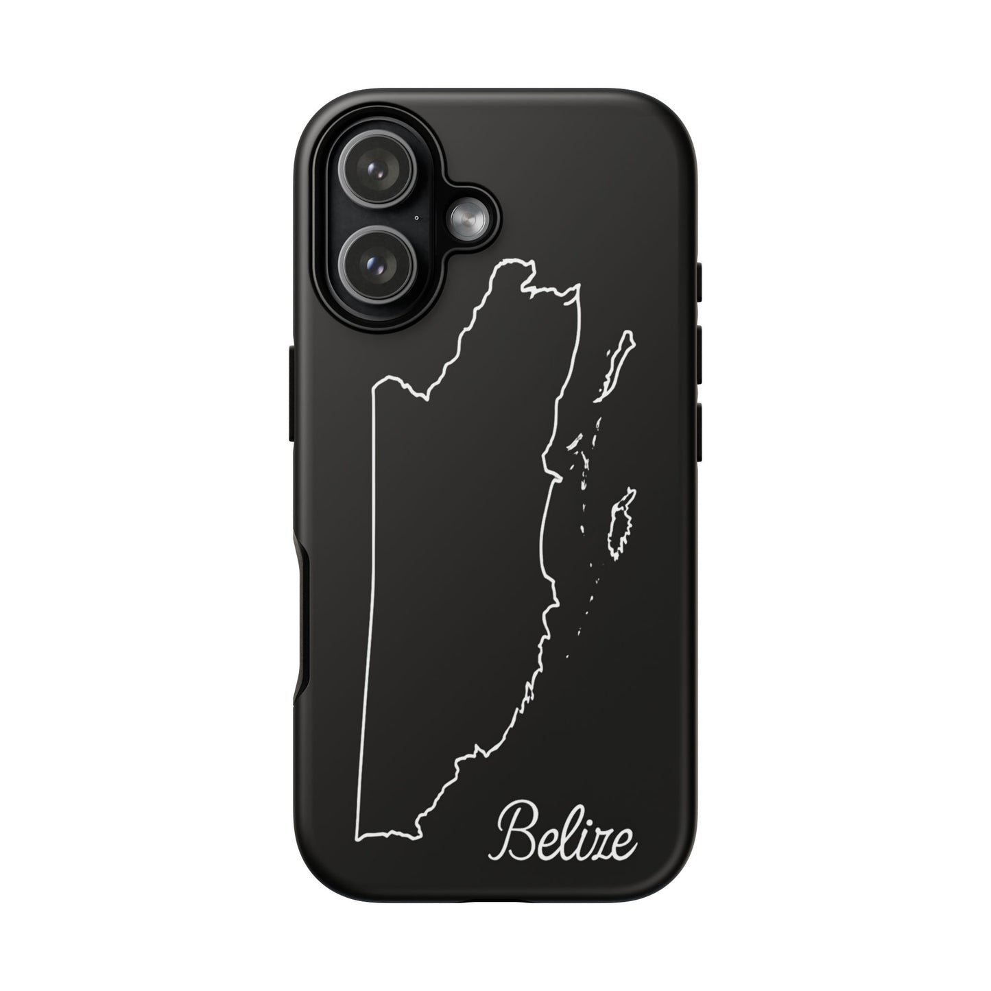 Belize Outline Phone Case – Minimal Country Map Tough Case (iPhone, Samsung, Pixel)