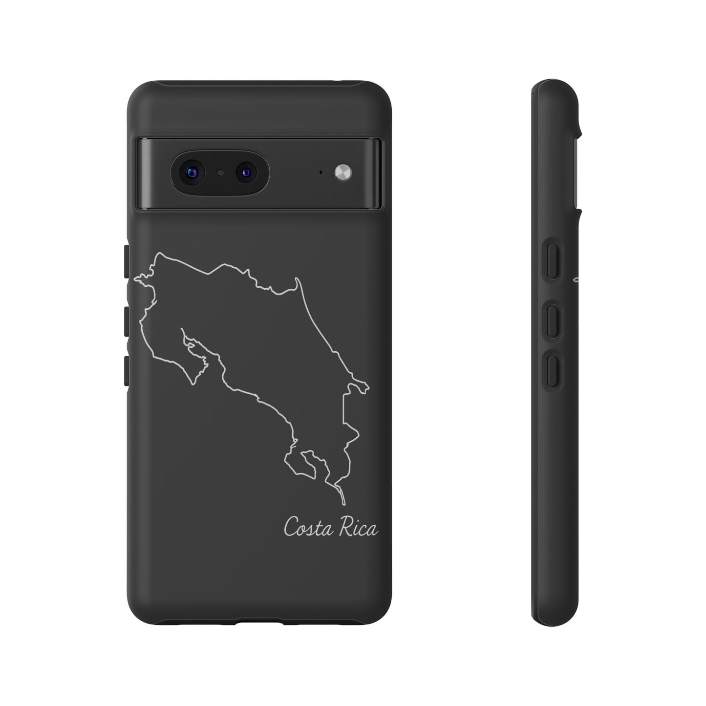 Costa Rica Outline Phone Case – Minimal Country Map Tough Case (iPhone, Samsung, Pixel)