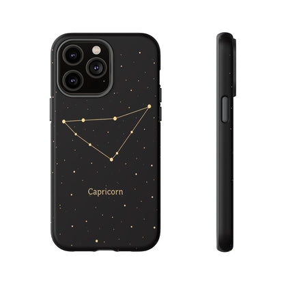 Capricorn Zodiac Constellation Phone Case – Luxe Gold Celestial Cover