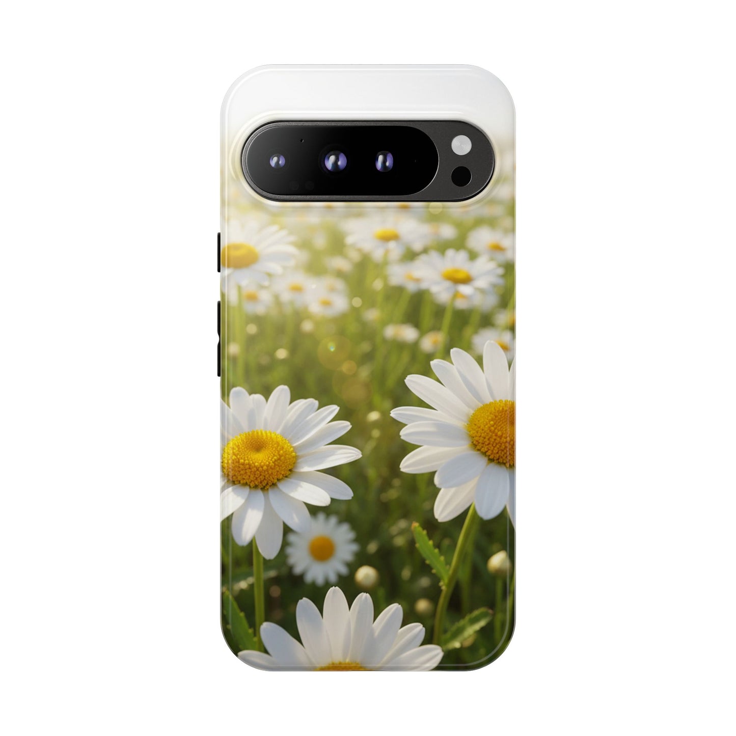 Daisy Phone Case – Floral Spring Field Tough Protective Case (iPhone, Samsung, Pixel)
