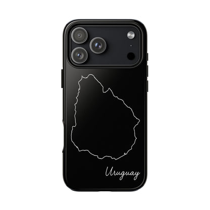 Uruguay Outline Phone Case – Minimal Country Map Tough Case (iPhone, Samsung, Pixel)