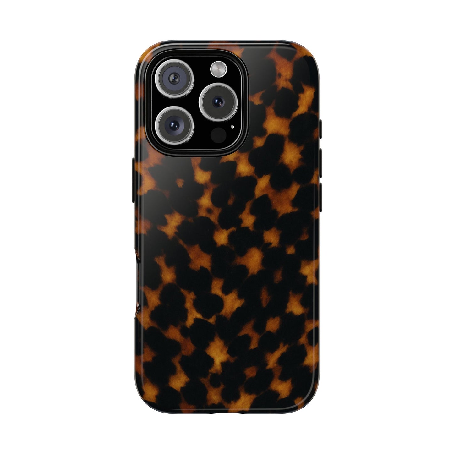 Tortoiseshell Phone Case – Brown Leopard Pattern Luxury Tough Protective Case