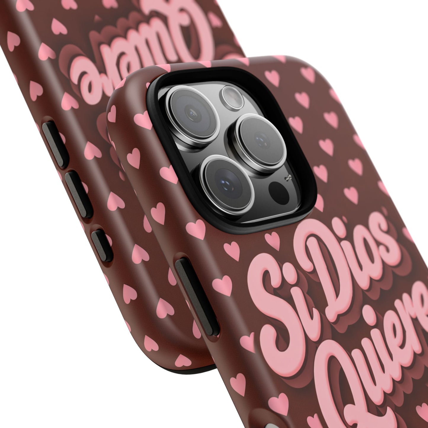 Si Dios Quiere Phone Case Latina Aesthetic Pink Hearts iPhone Samsung
