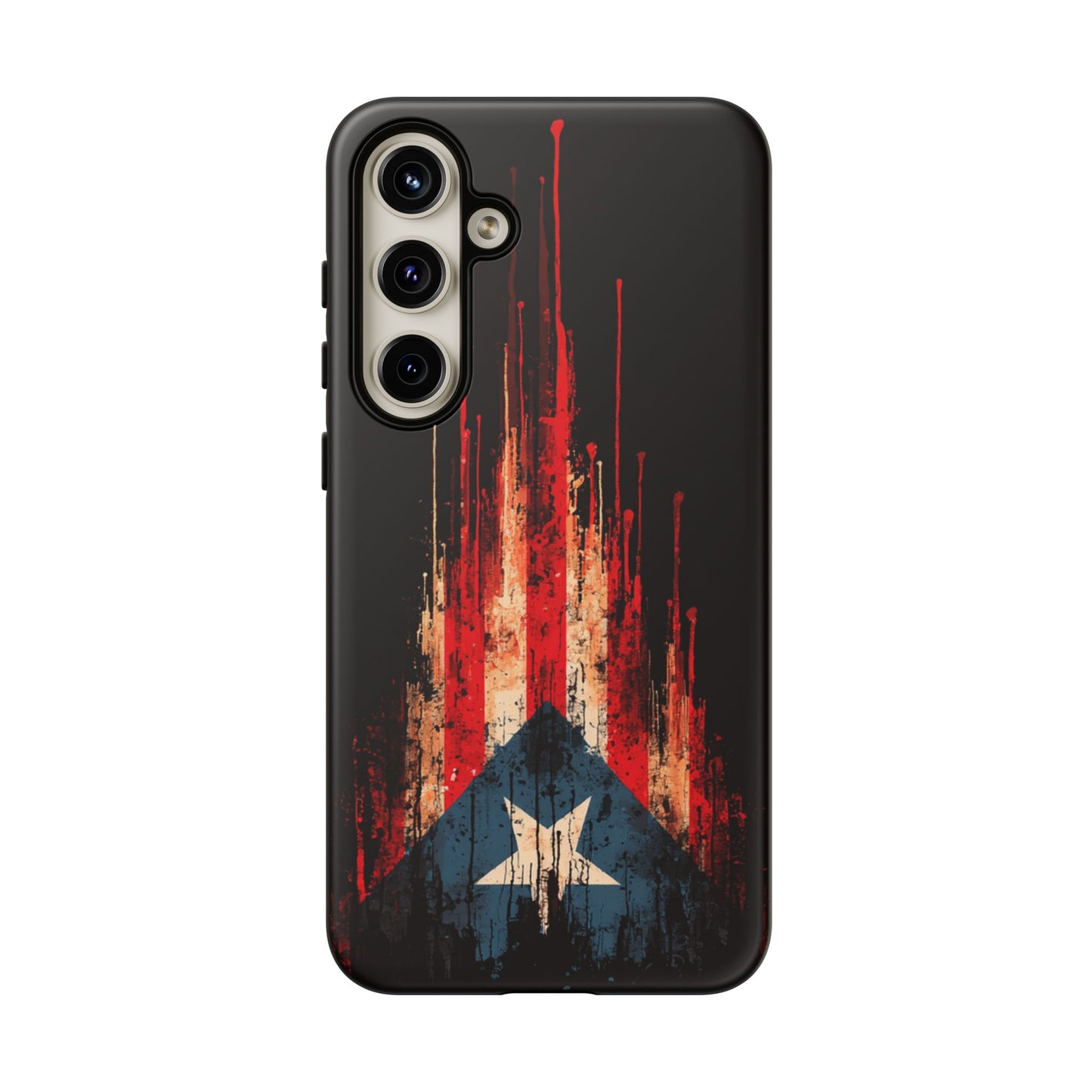 Puerto Rico Flag Phone Case | Distressed Puerto Rican Flag Tough Case | Boricua Pride Protective iPhone Samsung Cover