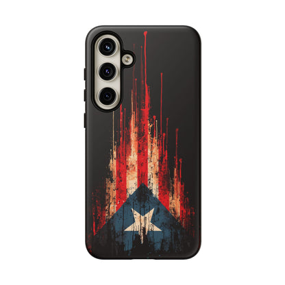 Puerto Rico Flag Phone Case | Distressed Puerto Rican Flag Tough Case | Boricua Pride Protective iPhone Samsung Cover
