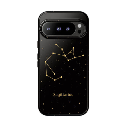 Sagittarius Zodiac Constellation Phone Case – Luxe Gold Celestial Cover