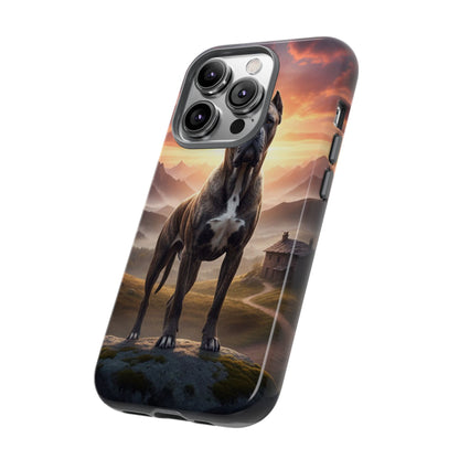 Cane Corso Phone Case – Guard Dog Sunset Tough Case (iPhone, Samsung, Pixel) | Dog Lover Gift