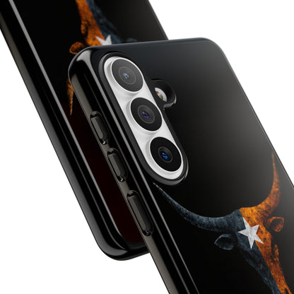 Texas Longhorn Skull Phone Case Western Cowboy Bull iPhone Samsung Cover
