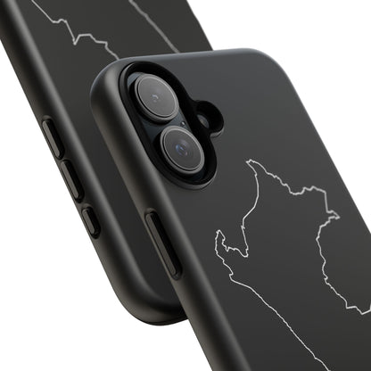 Peru Outline Phone Case – Minimal Country Map Tough Case (iPhone, Samsung, Pixel)
