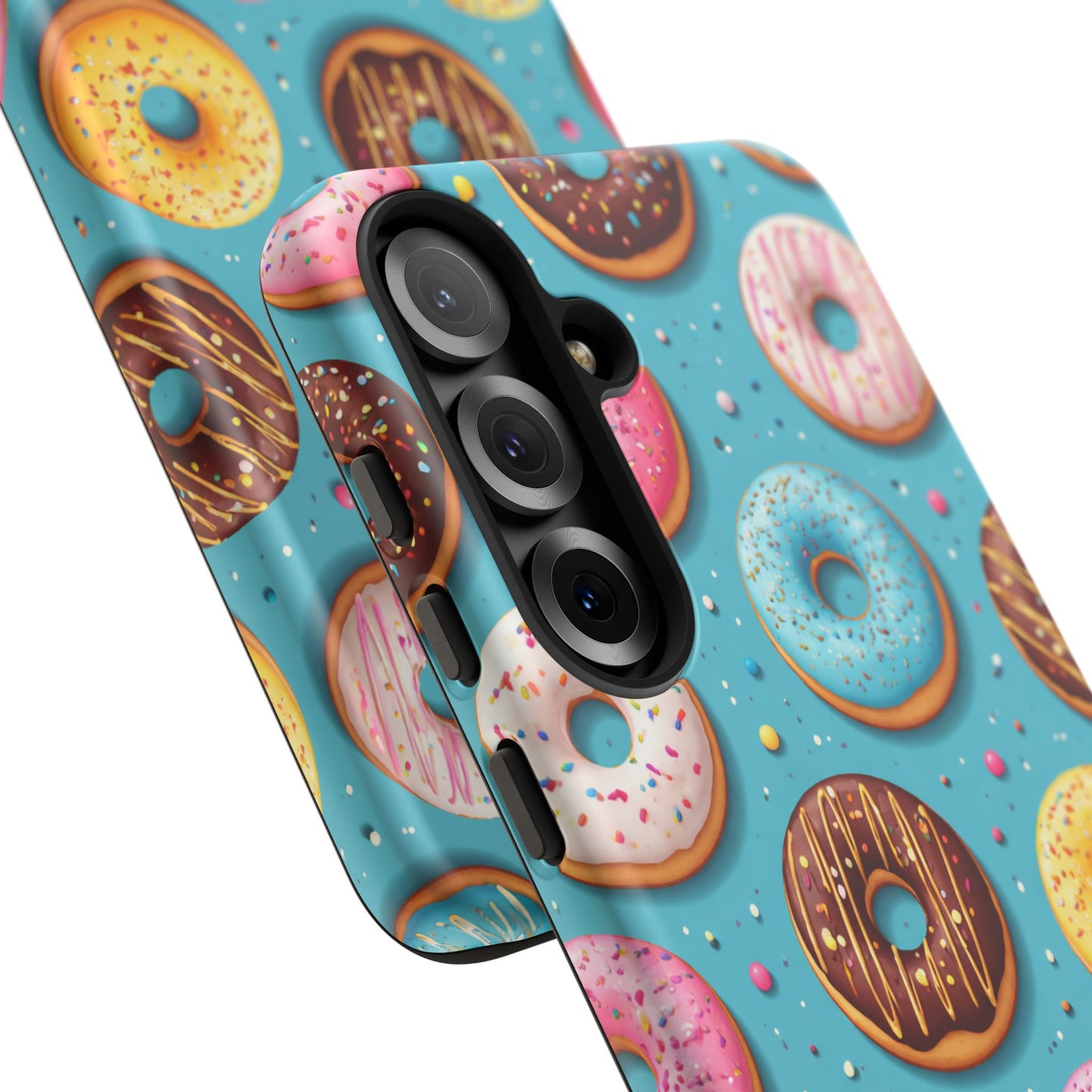 Cute Donut Pattern Phone Case – Colorful Sprinkles Dessert Design for Iphone, Samsung Galaxy and Pixel