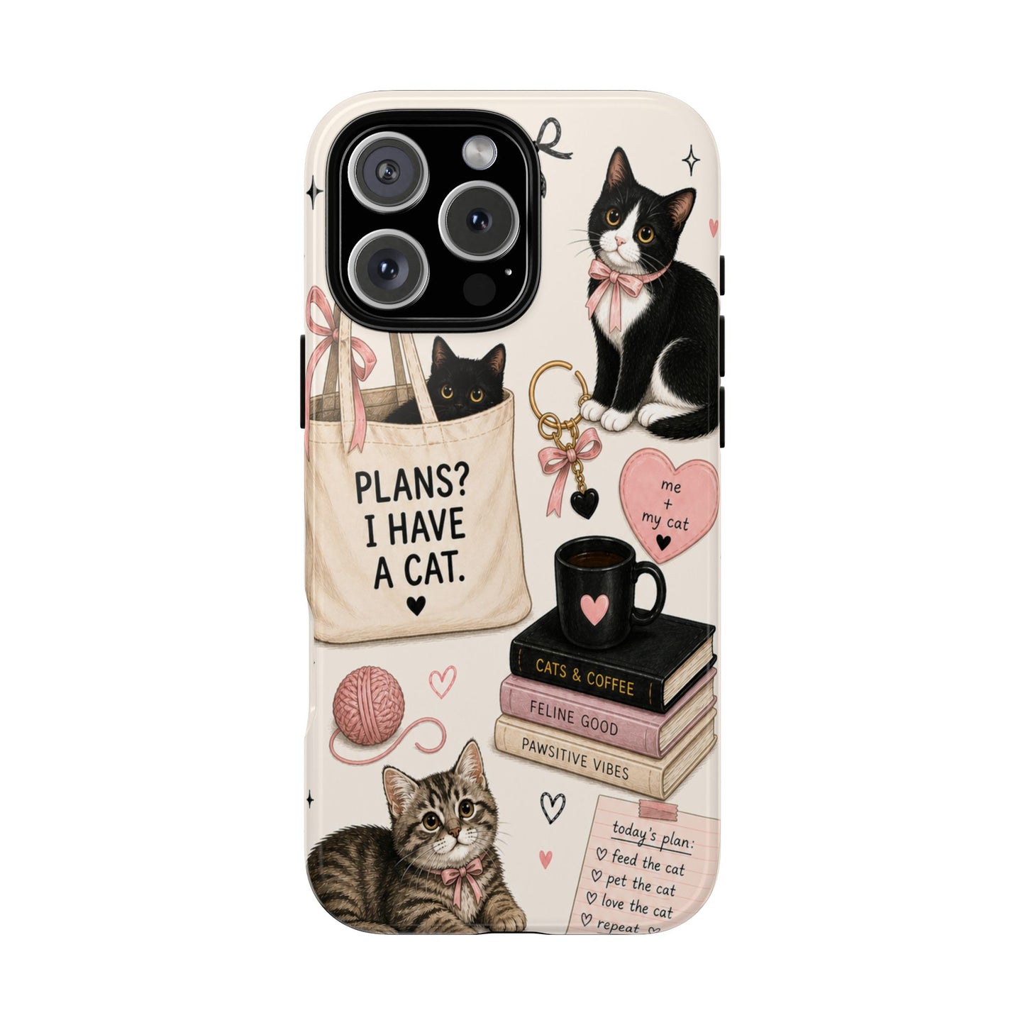Cat Lover Phone Case | Plans? I Have A Cat Cute Aesthetic Cover