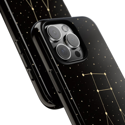 Gemini Zodiac Constellation Phone Case – Luxe Gold Celestial Cover