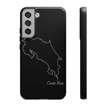 Costa Rica Outline Phone Case – Minimal Country Map Tough Case (iPhone, Samsung, Pixel)