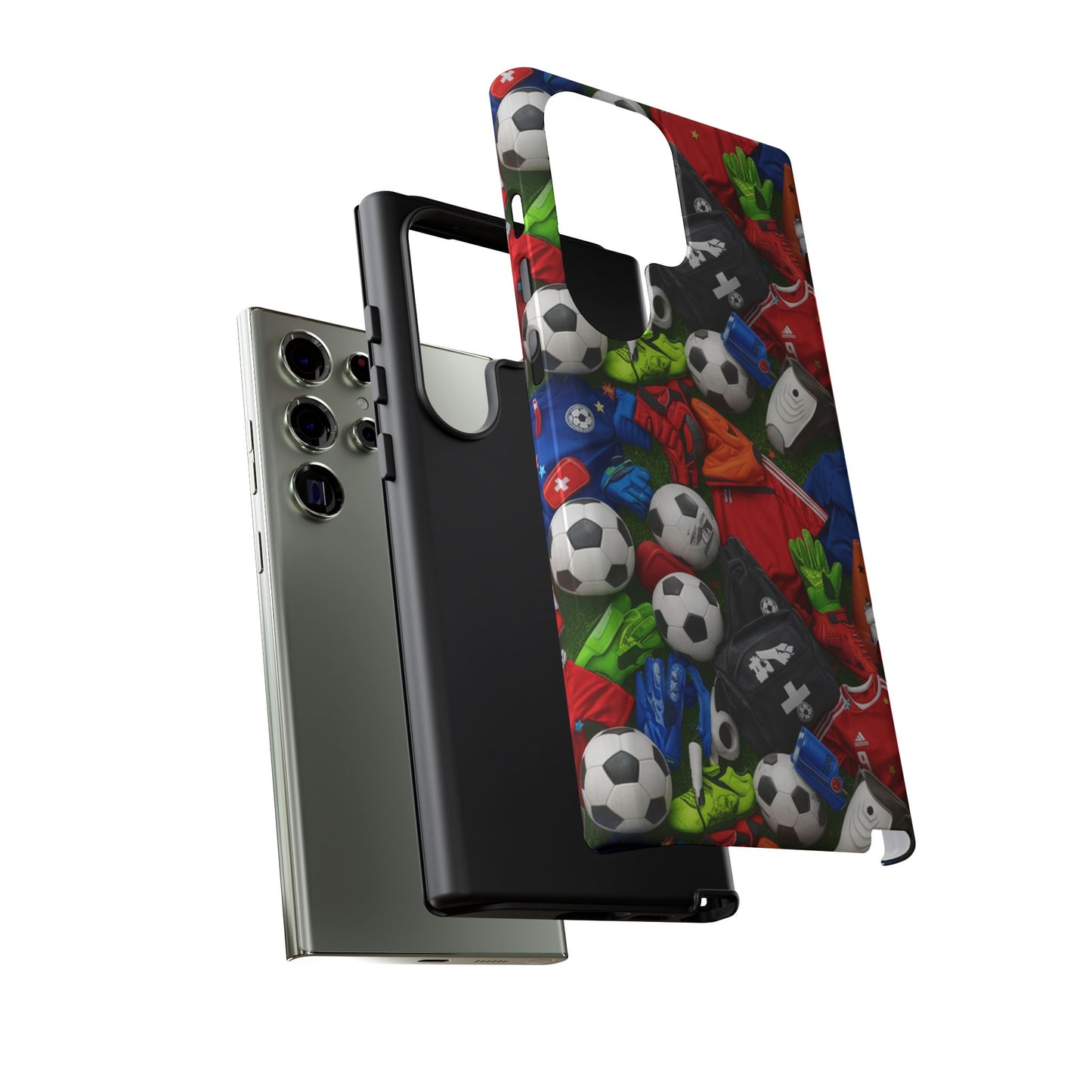 Soccer Ball Pattern Phone Case – Sports Fan Tough Protective Game Day Case