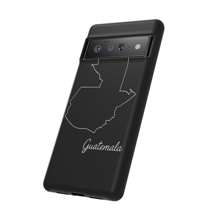 Guatemala Outline Phone Case – Minimal Country Map Tough Case (iPhone, Samsung, Pixel)