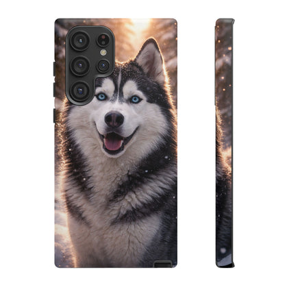 Siberian Husky Tough Phone Case | Blue Eyes Dog Cover Protective iPhone Case