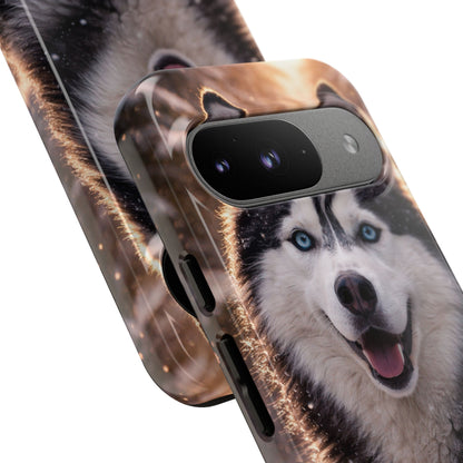 Siberian Husky Tough Phone Case | Blue Eyes Dog Cover Protective iPhone Case