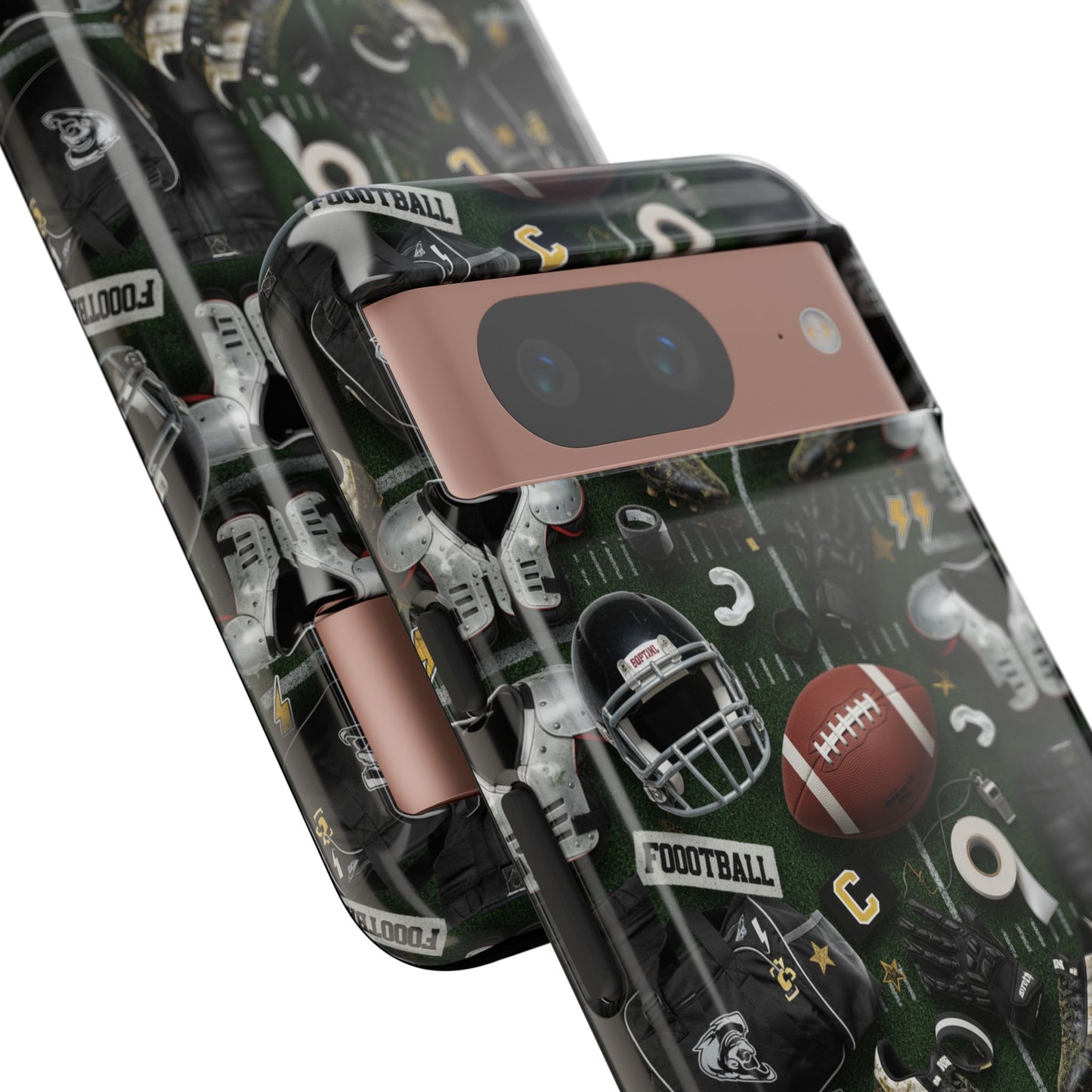 Football Pattern Phone Case – Sports Fan Tough Protective Game Day Case