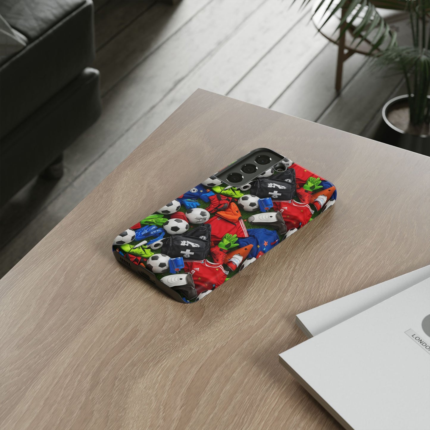 Soccer Ball Pattern Phone Case – Sports Fan Tough Protective Game Day Case