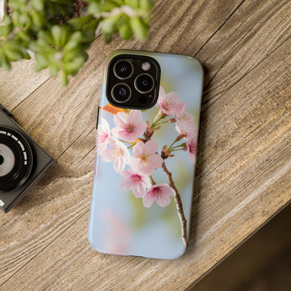Cherry Blossom Phone Case – Pink Floral Tough Case (iPhone, Samsung Galaxy, Pixel)