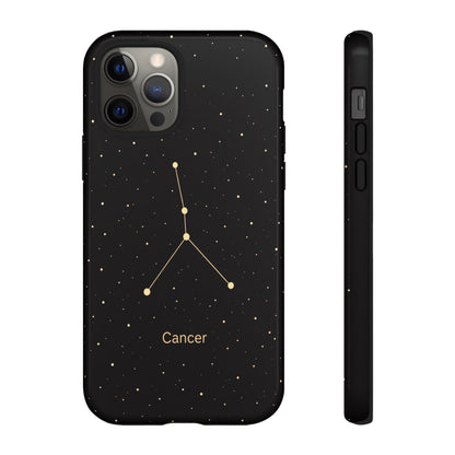 Cancer Zodiac Constellation Phone Case – Luxe Gold Celestial Cover
