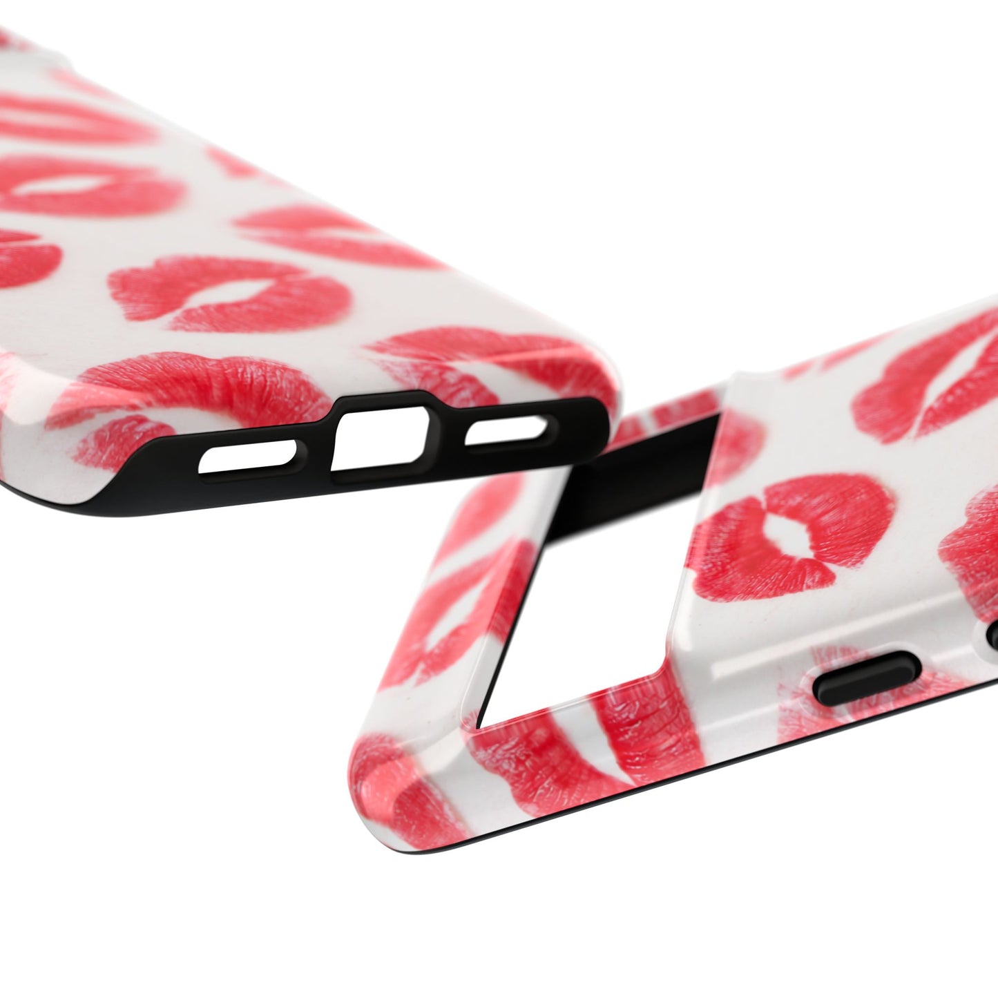 Red Lipstick Kiss Phone Case – Sexy Lip Print Pattern Tough Protective Cover