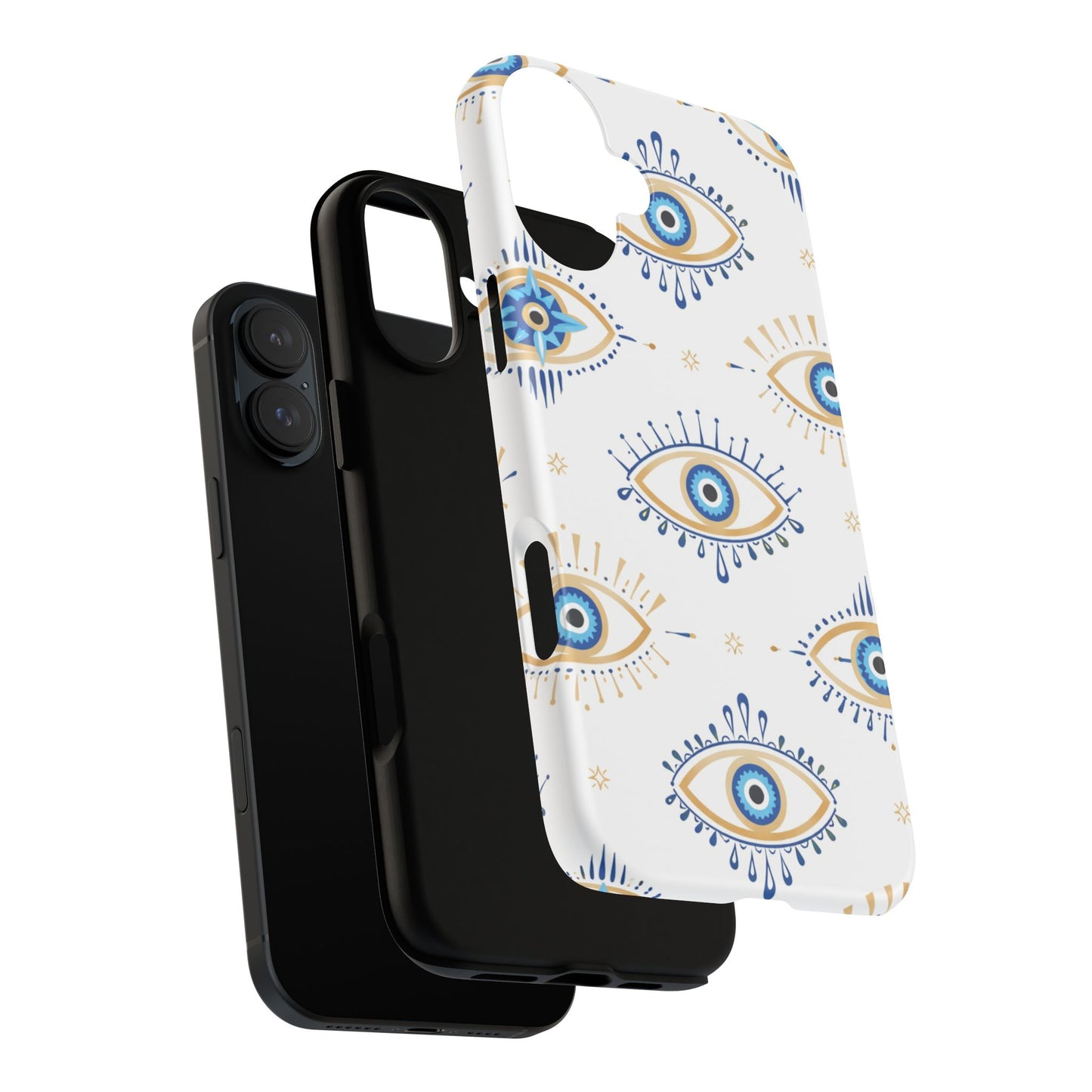 Blue Evil Eye Phone Case – Protective Slim Shockproof Cover for Iphone, Samsung Galaxy and Pixel