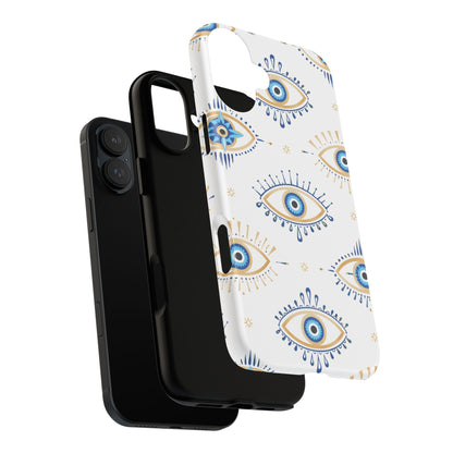 Blue Evil Eye Phone Case – Protective Slim Shockproof Cover for Iphone, Samsung Galaxy and Pixel