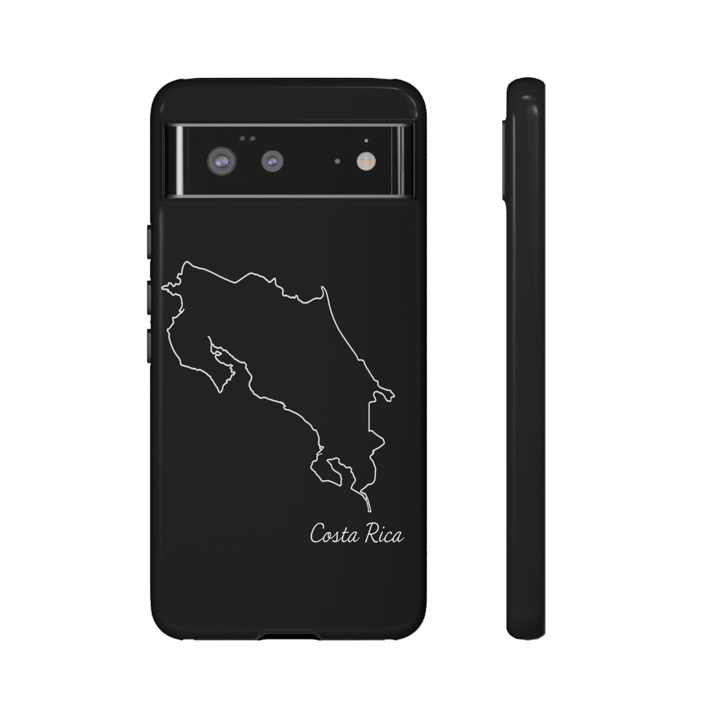 Costa Rica Outline Phone Case – Minimal Country Map Tough Case (iPhone, Samsung, Pixel)