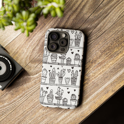 Cactus Succulent Phone Case Cute Plant Aesthetic iPhone Samsung Cover