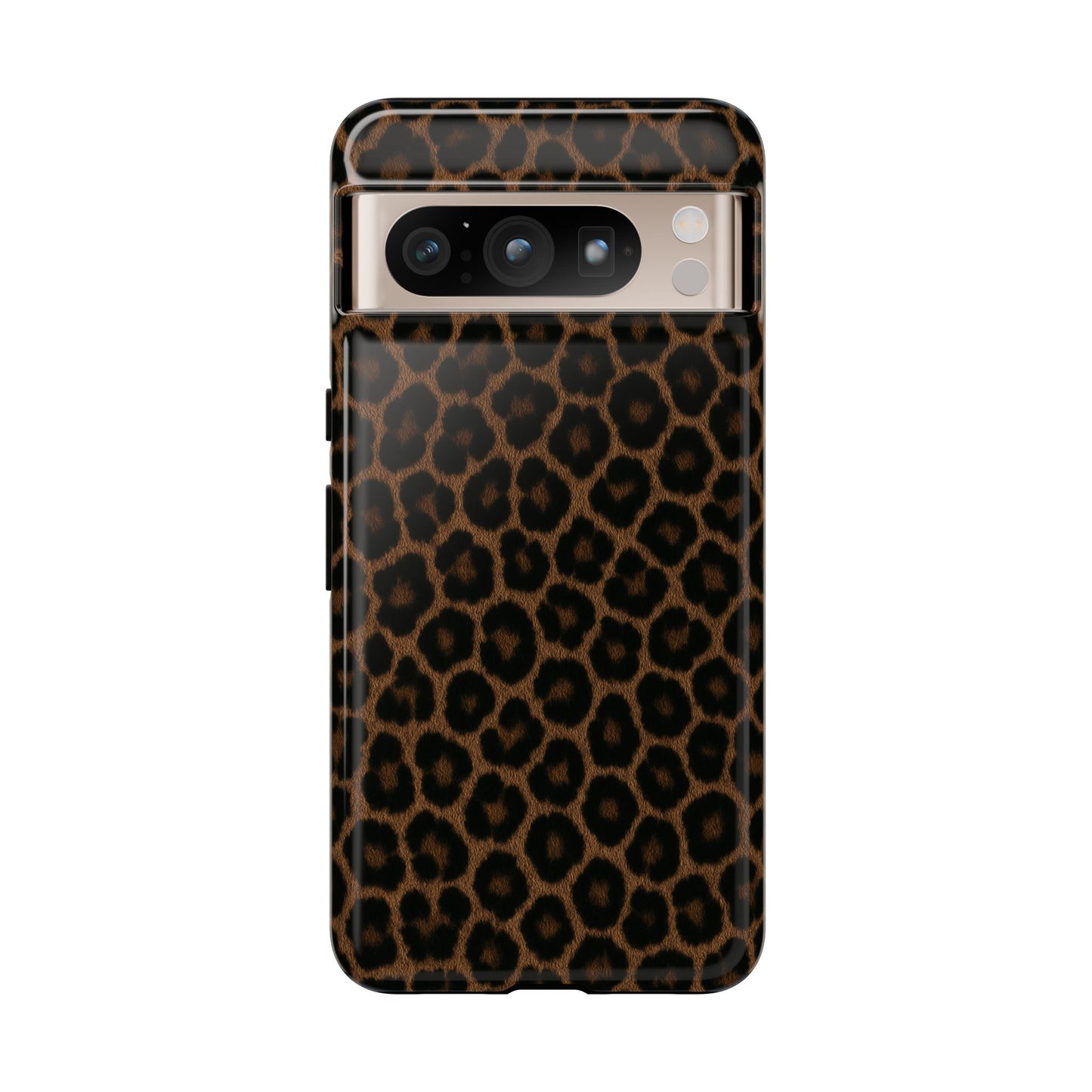 Brown Leopard Print Phone Case | Classic Animal Print Aesthetic Tough Protective Case