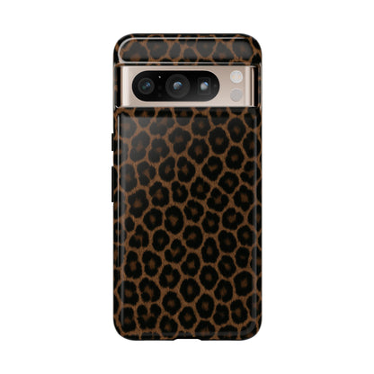 Brown Leopard Print Phone Case | Classic Animal Print Aesthetic Tough Protective Case