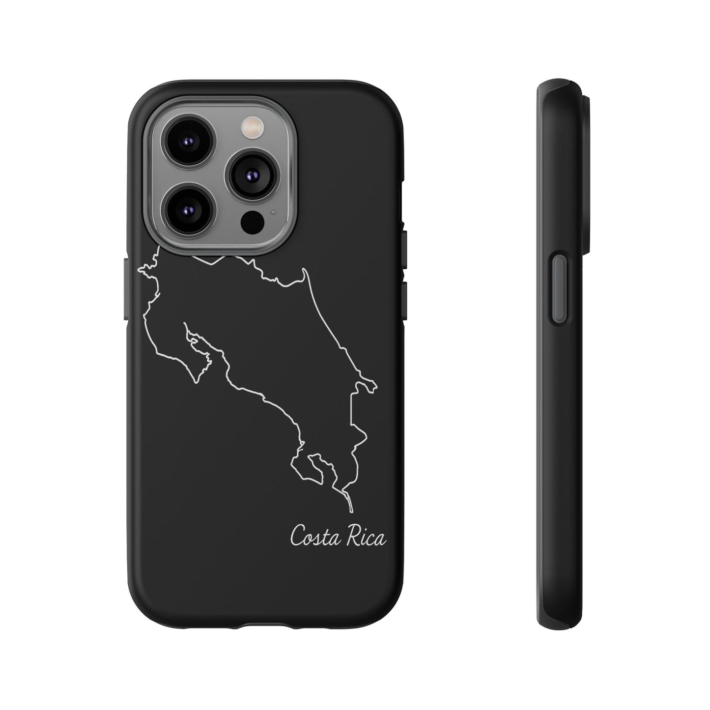 Costa Rica Outline Phone Case – Minimal Country Map Tough Case (iPhone, Samsung, Pixel)