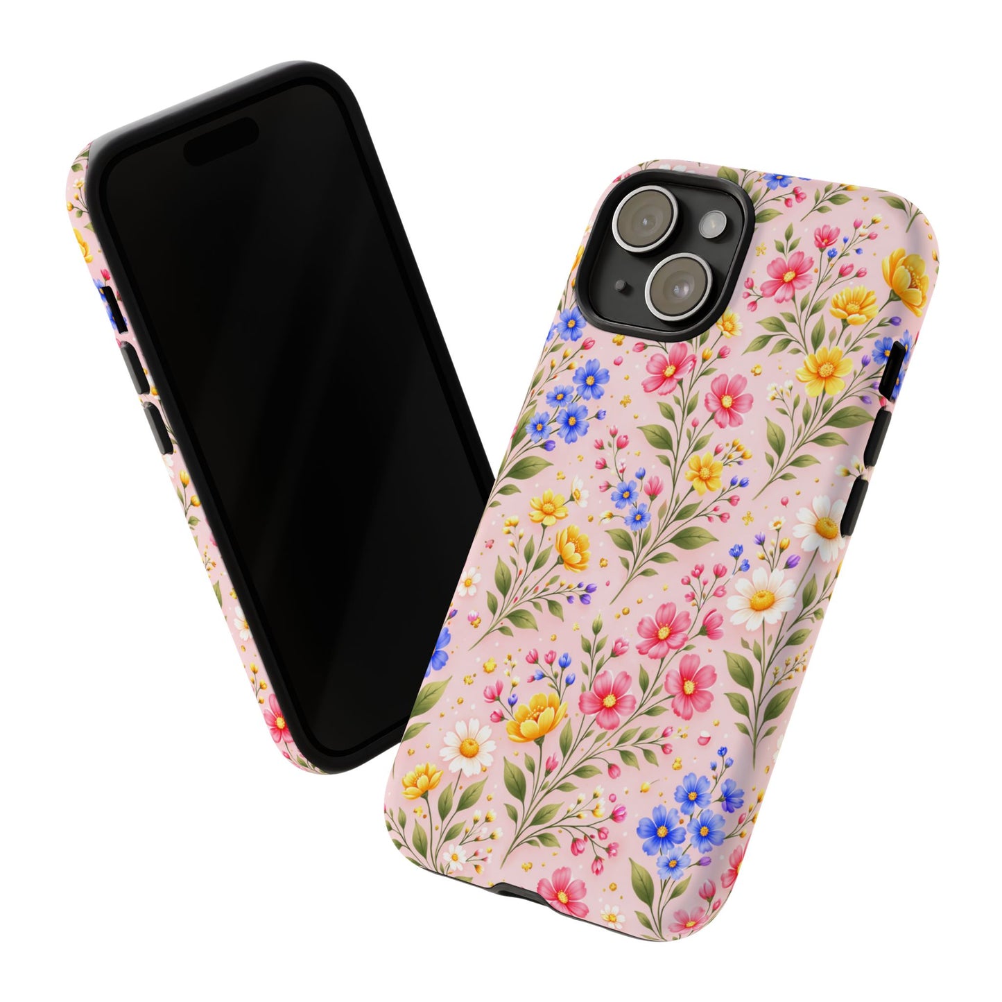 Wildflower Floral Phone Case Vintage Spring Meadow Tough Cover