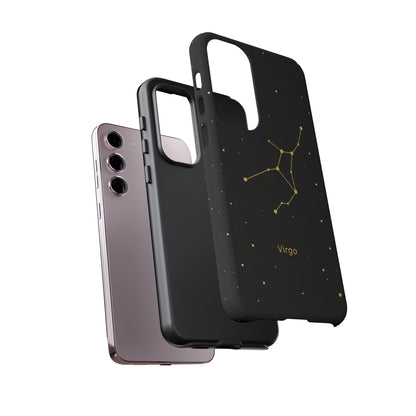 Virgo Zodiac Constellation Phone Case – Luxe Gold Celestial Cover