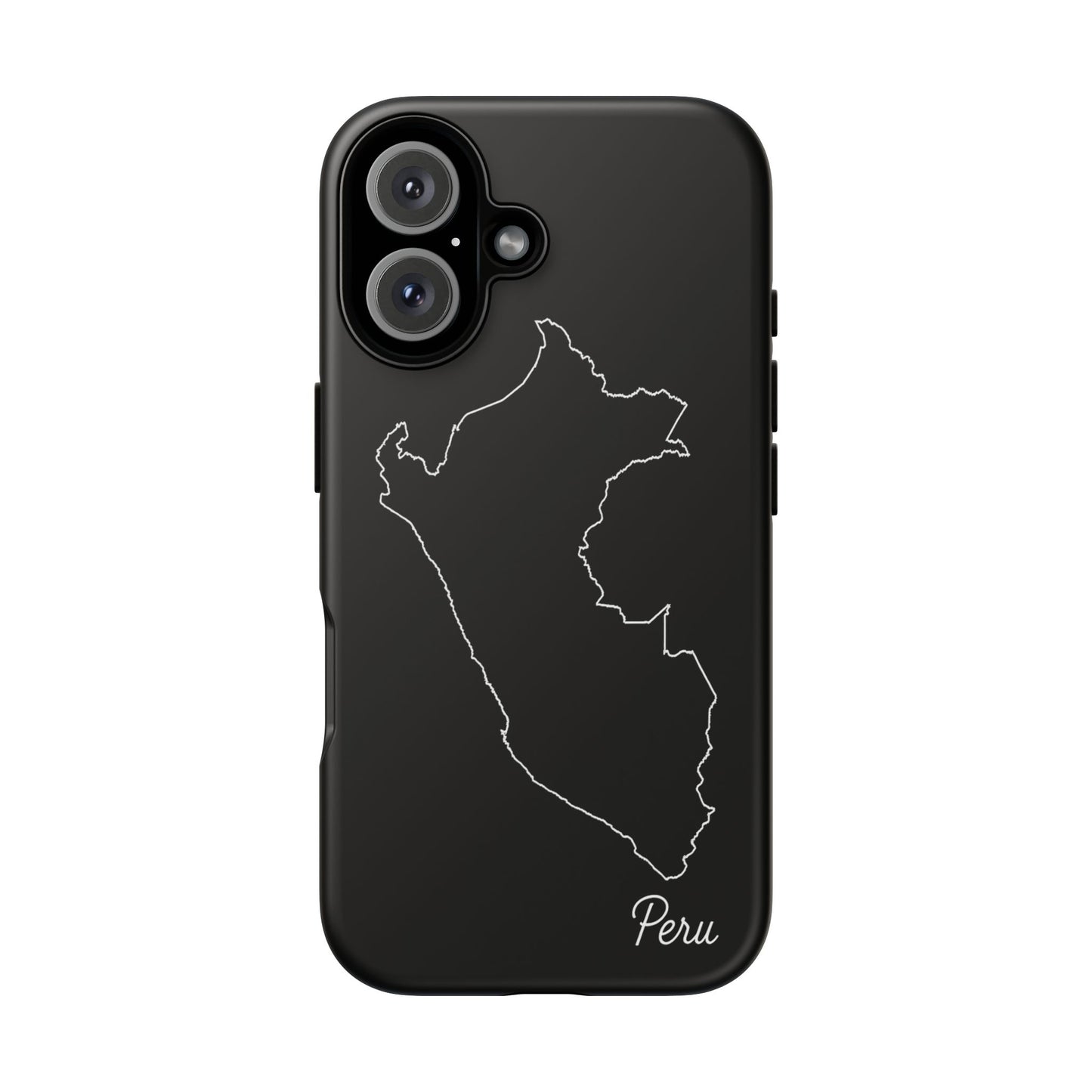 Peru Outline Phone Case – Minimal Country Map Tough Case (iPhone, Samsung, Pixel)