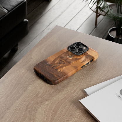 Lioness & Cub Phone Case | Safari Wildlife Tough Case for iPhone & Samsung
