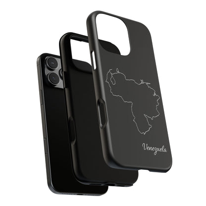 Venezuela Outline Phone Case – Minimal Country Map Tough Case (iPhone, Samsung, Pixel)