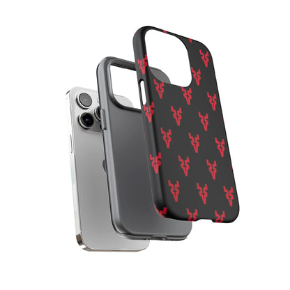 Mazatlán Bull Phone Case – Black Red Streetwear Tough Shockproof Cover