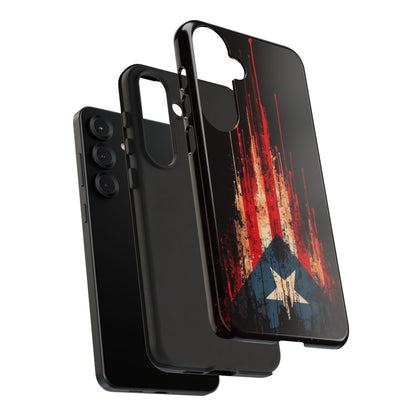 Puerto Rico Flag Phone Case | Distressed Puerto Rican Flag Tough Case | Boricua Pride Protective iPhone Samsung Cover