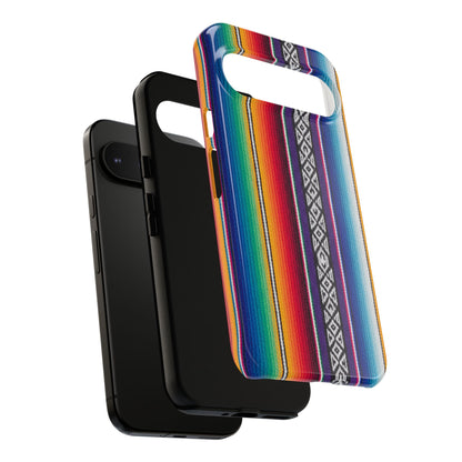 Serape Stripe Phone Case – Colorful Mexican Blanket Pattern Tough Case