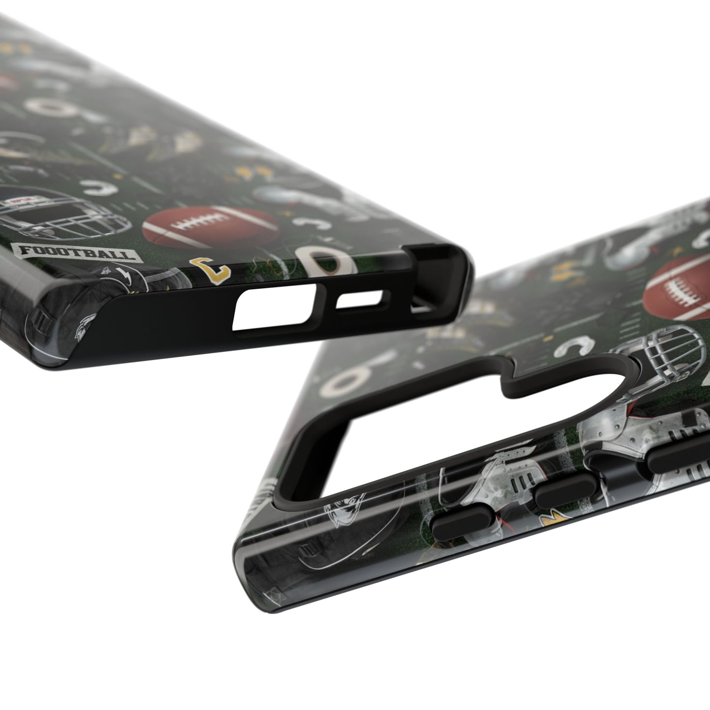 Football Pattern Phone Case – Sports Fan Tough Protective Game Day Case